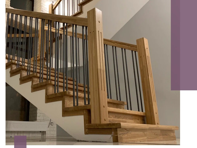 Реставрация деревянных и металлических лестниц в Лениногорске