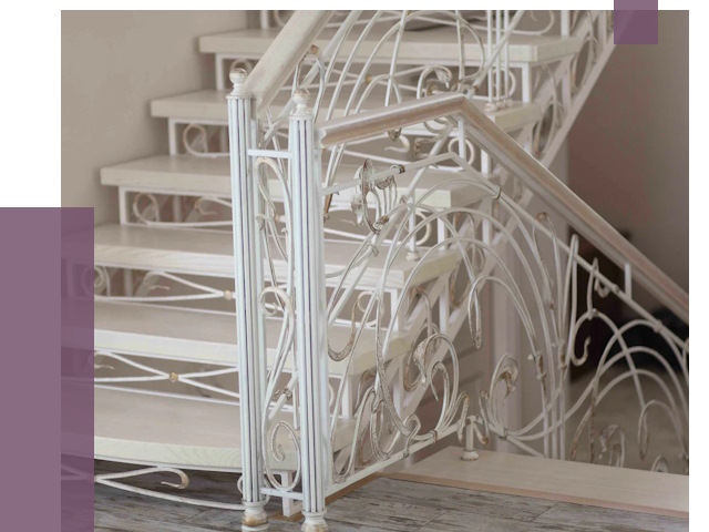 Изготовление кованых лестниц на заказ в Лениногорске от 87720 руб. | ПРОЛЁТ-Лнр