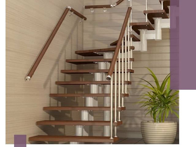 Изготовление модульных лестниц под ключ в Лениногорске