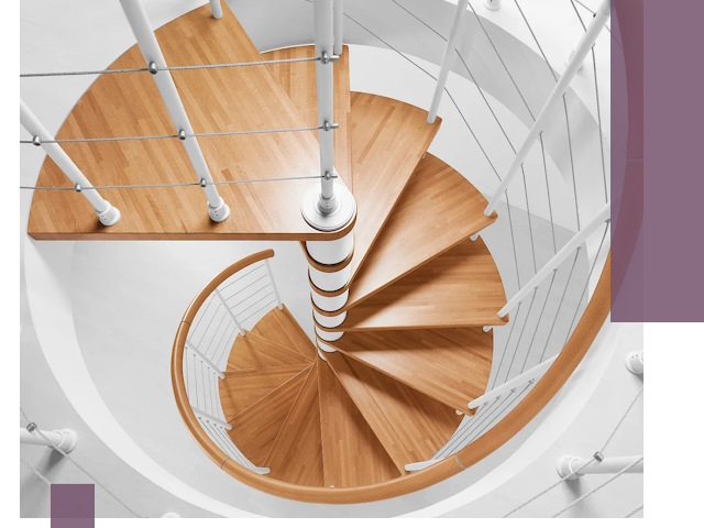 Изготовление винтовых лестниц под ключ в Лениногорске