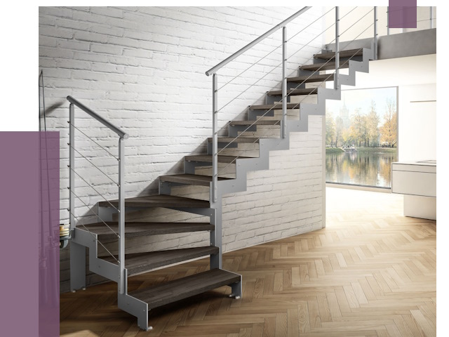 Г-образные лестницы под ключ в Лениногорске от 37410 руб. | ПРОЛЁТ-Лнр