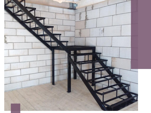 Лестницы на металлокаркасе под ключ в Лениногорске — изготовление и монтаж