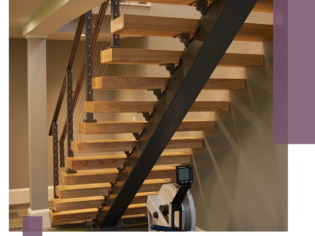 Лестницы на монокосоурах под ключ в Лениногорске - изготовление и монтаж