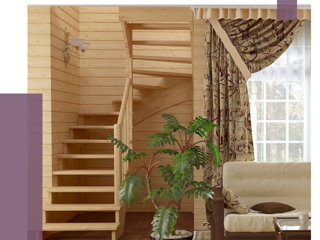 Лестницы для дачи в Лениногорске от 76626 руб.  | ПРОЛЁТ-Лнр