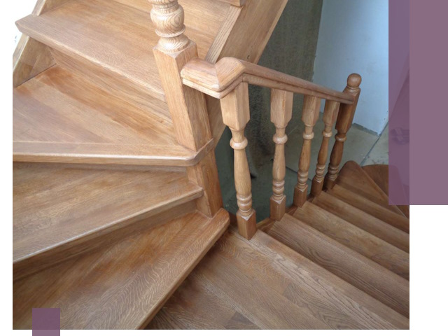 Дубовые лестницы под ключ в Лениногорске: изготовление и монтаж