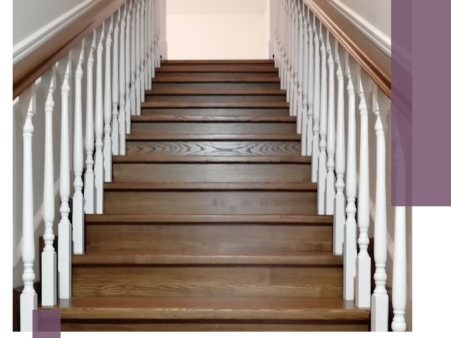 Лестницы из ясеня на заказ в Лениногорске — изготовление и монтаж