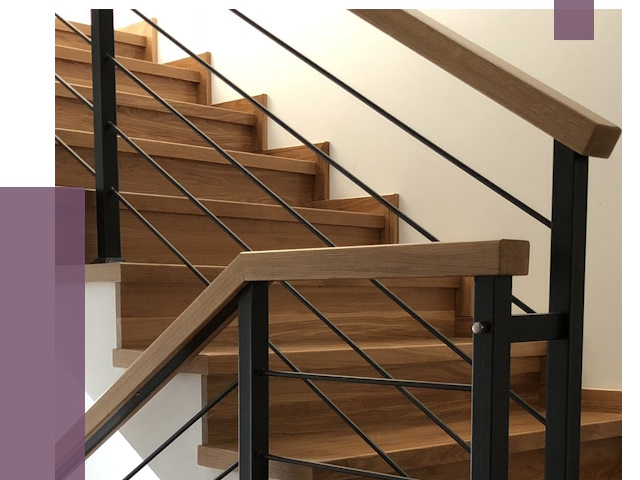 Обшивка металлической лестницы деревом в Лениногорске от 4386 руб. 