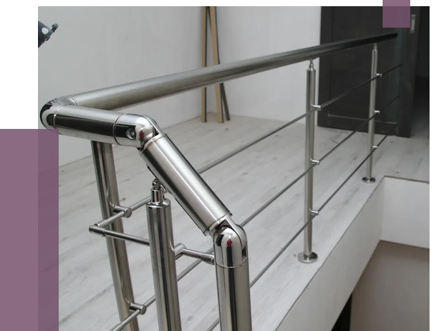 Перила из нержавеющей стали в Лениногорске от 9082 руб. под ключ | ПРОЛЁТ-Лнр