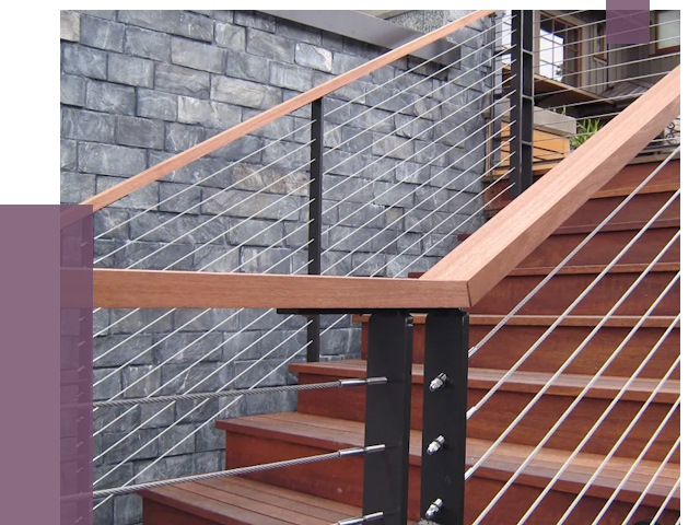 Тросовые перила под ключ в Лениногорске от 7843 руб. 