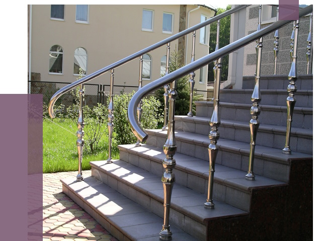 Перила для крыльца в Лениногорске от 10836 руб. — монтаж ПРОЛЁТ-Лнр