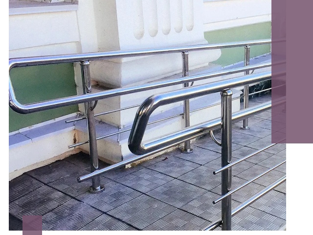 Ограждения пандусов из металла и нержавейки в Лениногорске