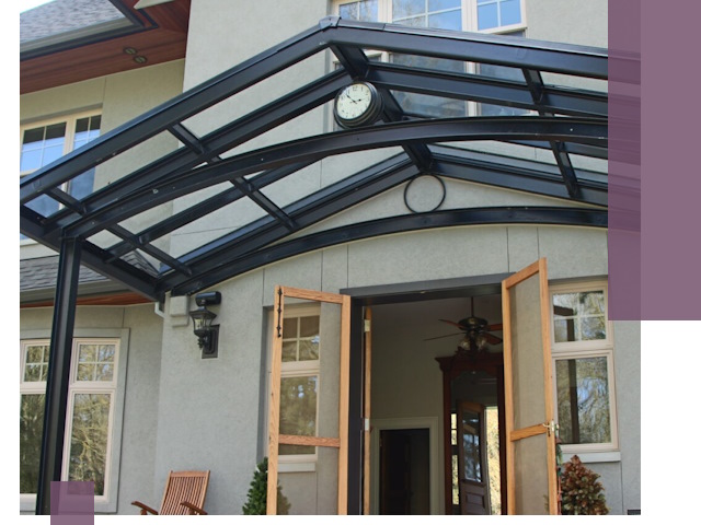 Изготовление и монтаж навесов и козырьков в Лениногорске