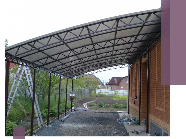 Профессиональный монтаж навесов под ключ в Лениногорске