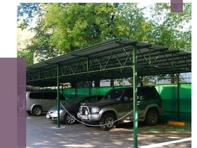 Навесы для парковки в Лениногорске от 81012 руб. заказать | ПРОЛЁТ-Лнр