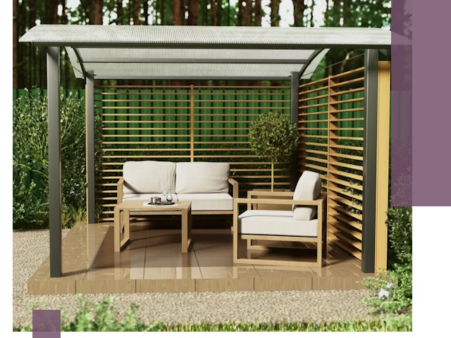 Навесы для дачи в Лениногорске: изготовление, монтаж и демонтаж