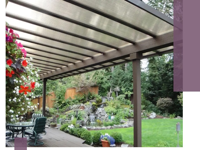 Навесы из поликарбоната под ключ в Лениногорске быстро и надёжно