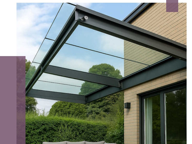 Стеклянные навесы и козырьки в Лениногорске от 12384 руб.