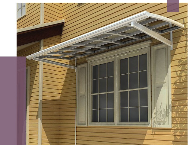 Козырьки над окнами в Лениногорске от 7688 руб. — монтаж, покупки | ПРОЛЁТ-Лнр