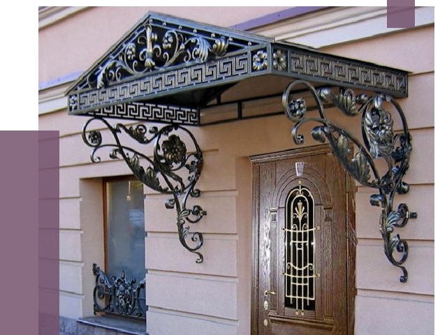 Кованые козырьки в Лениногорске под ключ от 12848 руб. — ПРОЛЁТ