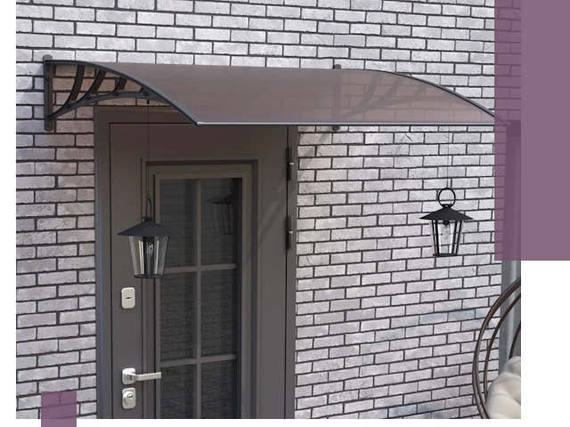 Недорогие козырьки и навесы под ключ в Лениногорске