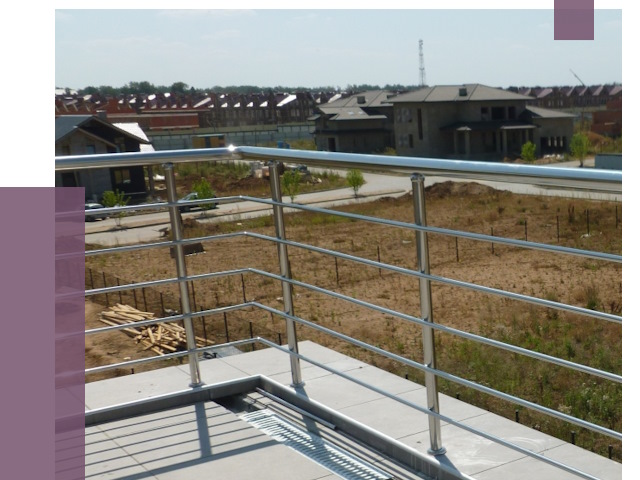 Парапеты из нержавеющей стали в Лениногорске от 8050 руб. за м² | ПРОЛЁТ-Лнр