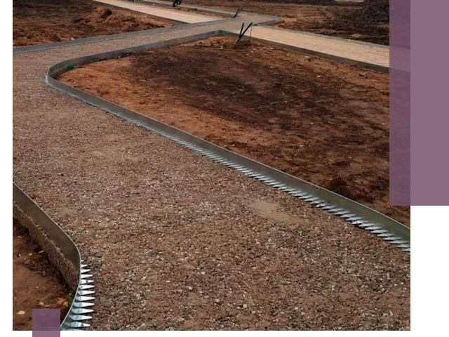 Металлические бордюры под ключ в Лениногорске — изготовление и монтаж